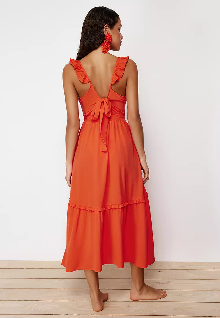Buy Trendyol Sleeveless Maxi Beach Dress Online ZALORA Malaysia