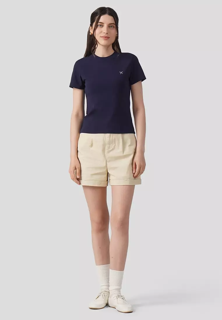 Soft Rib Crew Neck T-Shirt