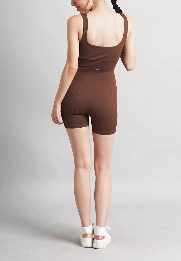 Frankie Collection: Ribbed Bodycon Padded Shortsie