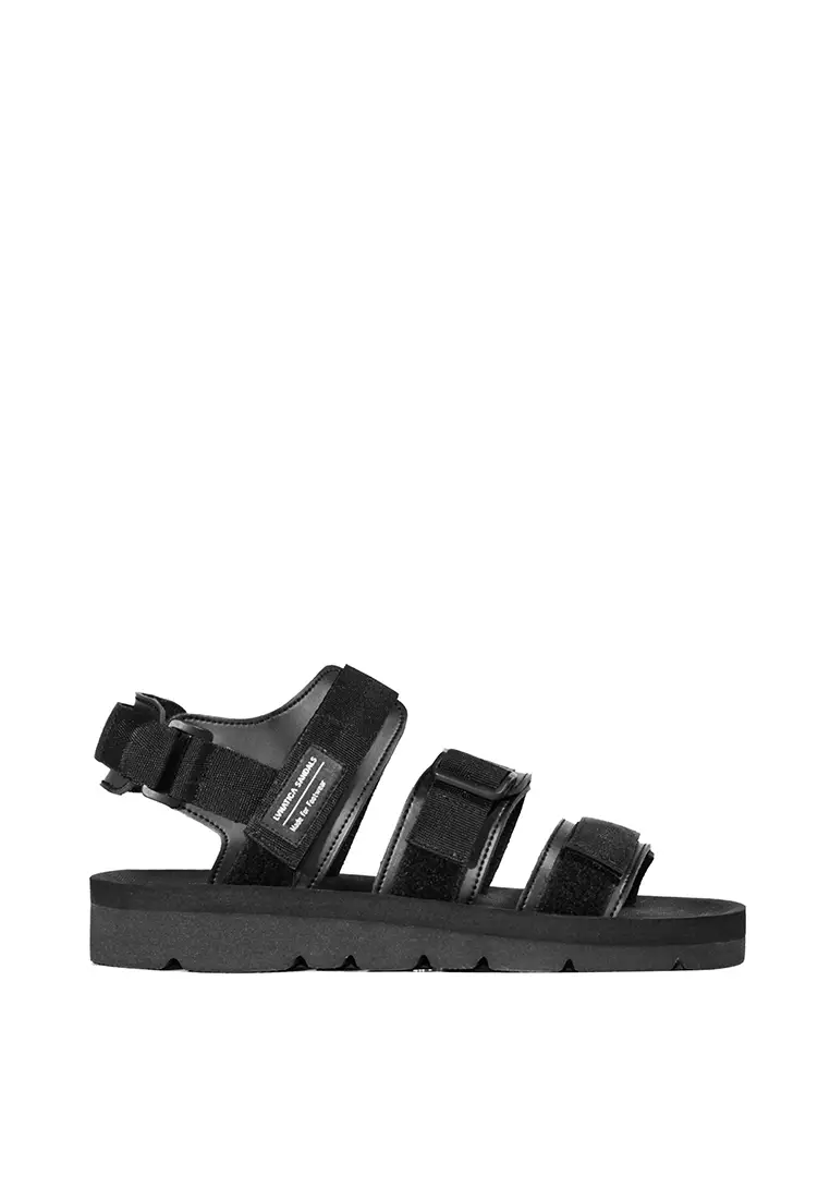 Meito Full Black Mountain Sandal