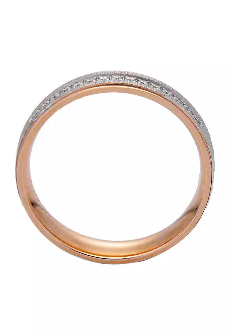 LITZ 18K White Gold  Diamond Ring C2-JJ15RQ766