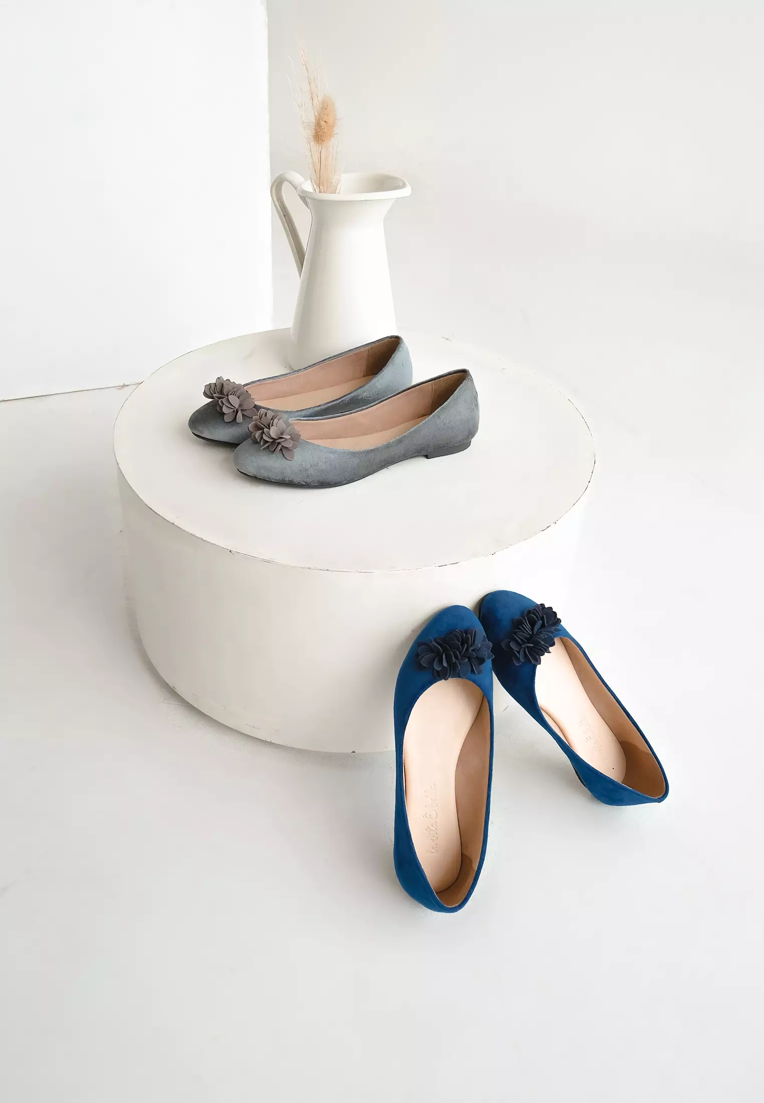 Dahlia Ballerina Flat Shoes with Flower