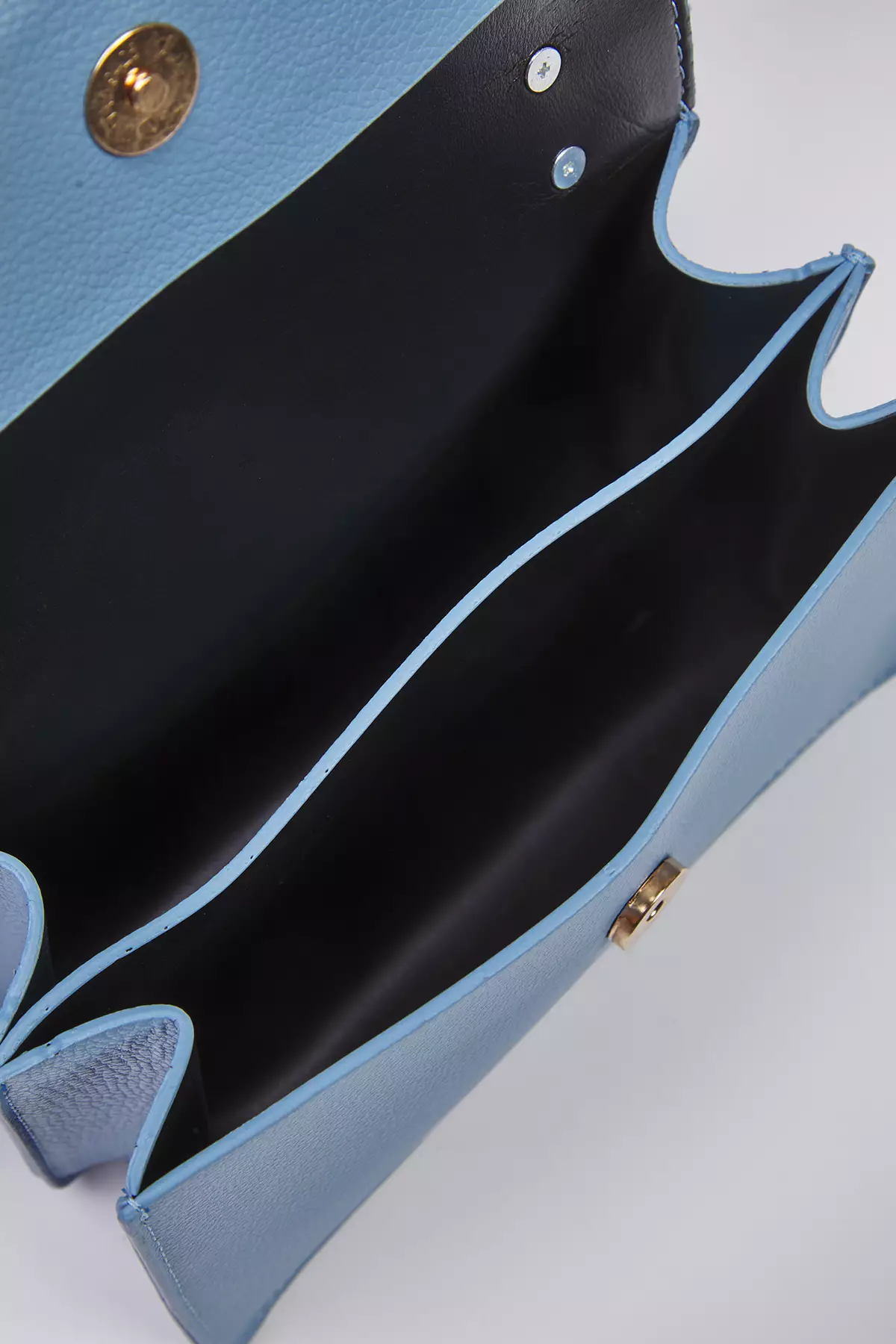 Baby Blue Cross Strap Mini City Shoulder Bag Takss25Oc00007