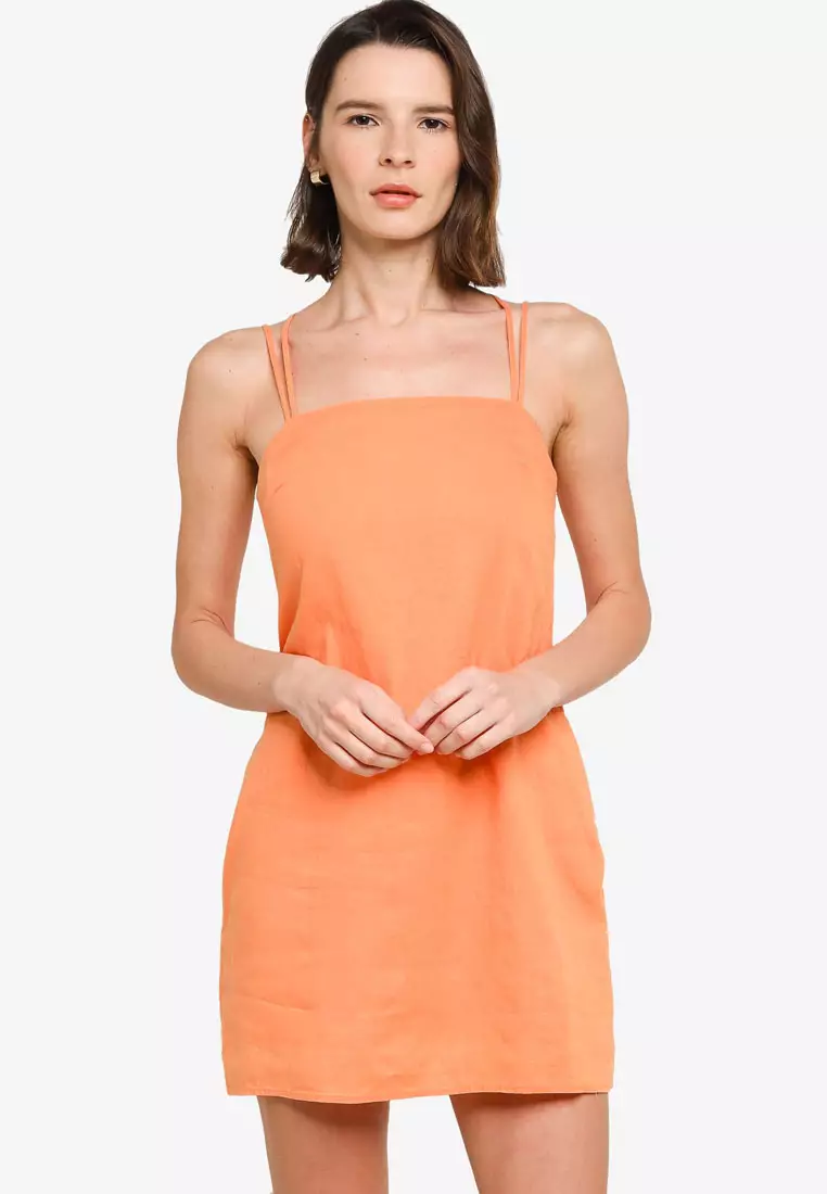 H&m linen blend top dress