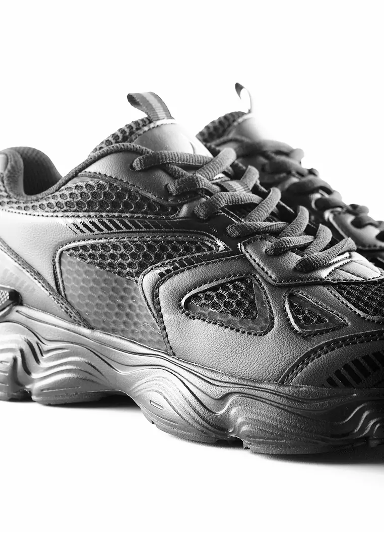 Jackson Redo 1JY Full Black - Sepatu Sneakers Pria