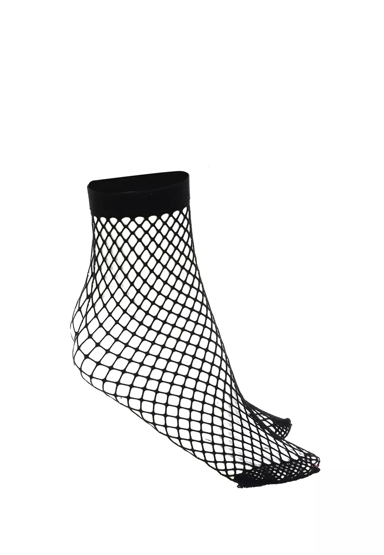 Nercyla Kaos Kaki Wanita Design Mesh 1 Pasang Comfortable Material Nylon ORIGINAL - Black