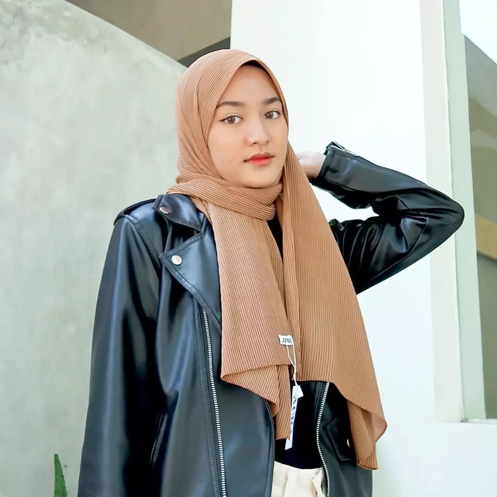 AURA Active Hijab Pashmina Plisket Shawl