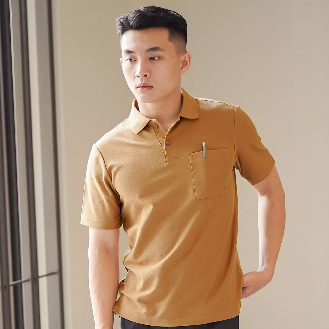 Kale PARKER DUSTY BROWN / Polo Shirt Reguler Fit / Kaos Polo Pria / Kaos Pria / Kaos Kerah