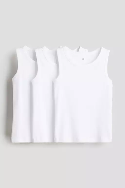 3-pack cotton vest tops
