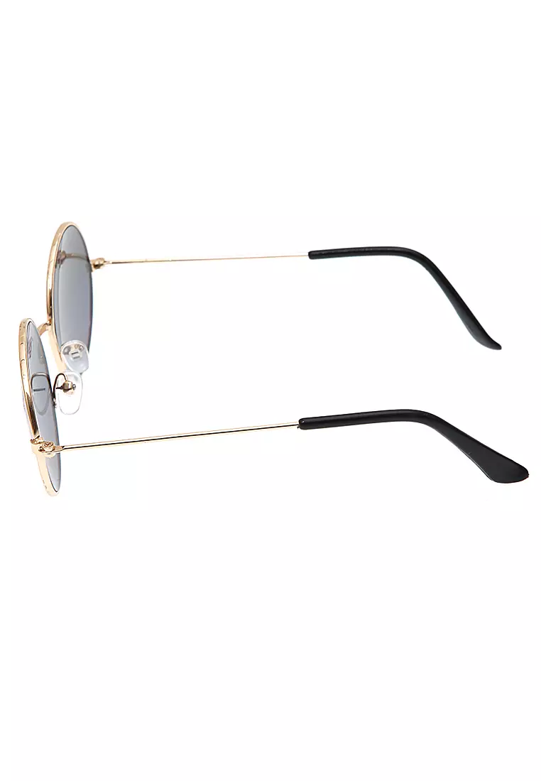 Enzio Kacamata Anak Pria UV Protection Sunglasses Kids Round Design Frame Material Alloy ORIGINAL - Rainbow