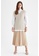 DeFacto beige Cable Knit V-Neck Sweater Vest C9E4EAA9E7C7B1GS_2