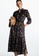 COS brown Belted Printed Midi Dress B0913AA2CB1BEBGS_4