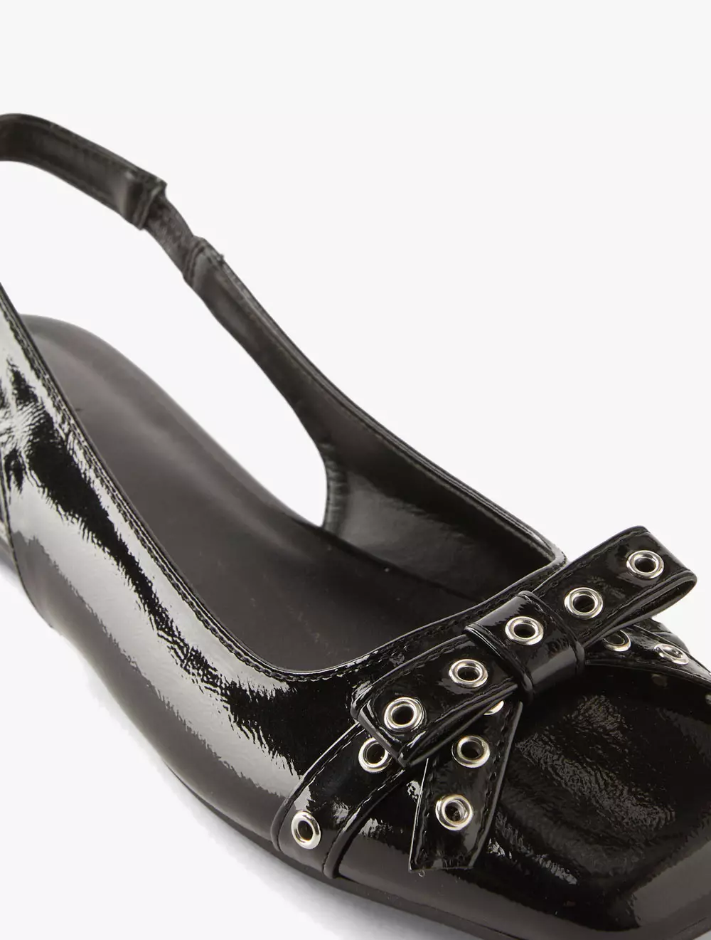 RUBI - BALLERINA - MILEY BOW SLINGBACK BALLET - Black