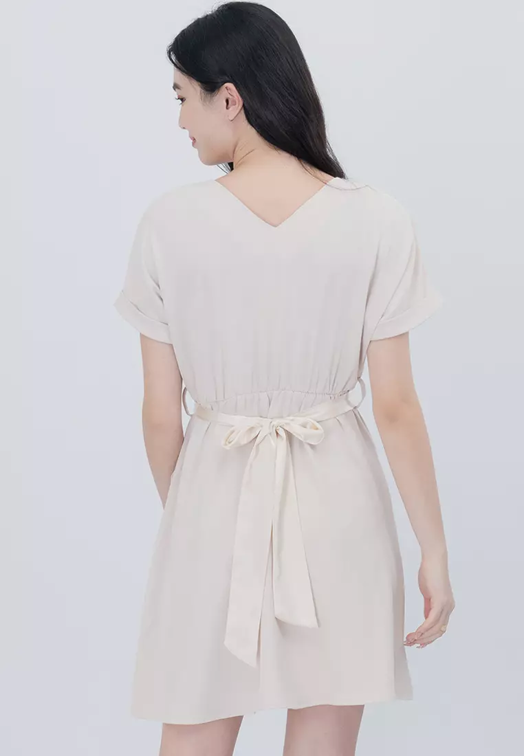 Buy Plain B. Plain B. Cooling Fabric Relaxed Fit V-Neckline Mini Dinner ...