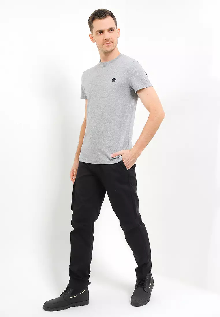 Af Ss Dun-River Crew T Med Gry