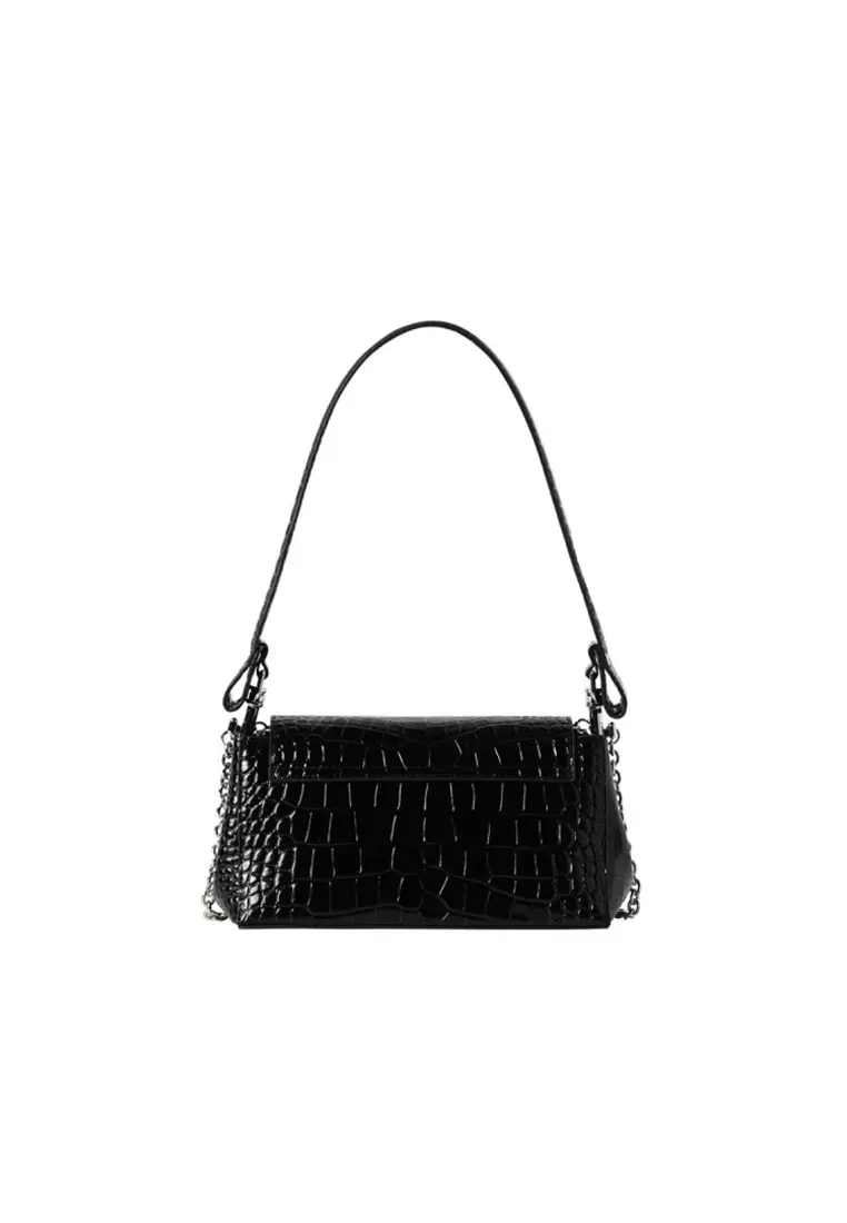 Ladies' Shoulder Bag in Black 4603000WW L0098