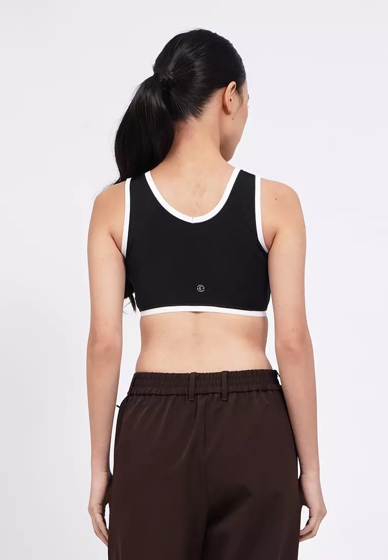 Contrast Lining Medium Impact Sports Bra