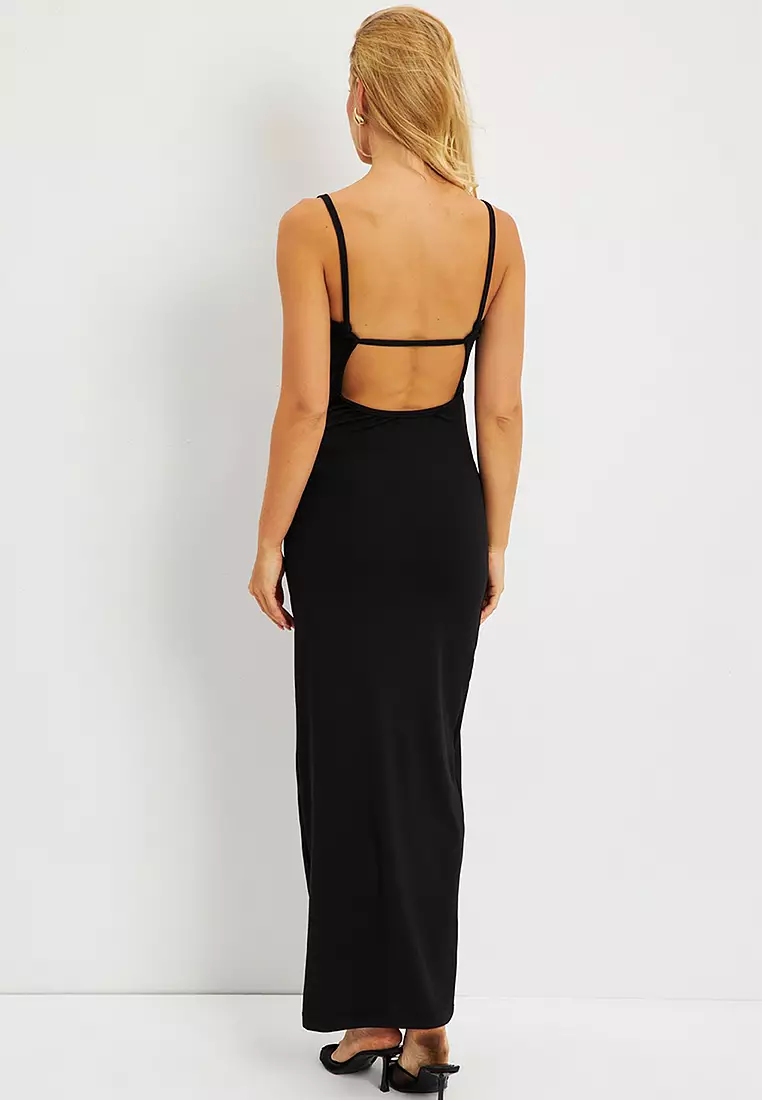 Low back cut dress cheap