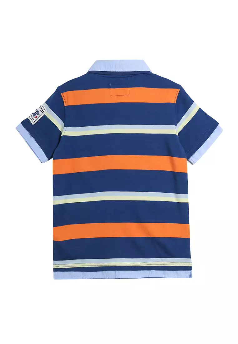 Orange striped outlet guess shirt