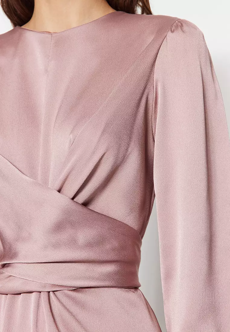 Modest Maxi Wrap Dress