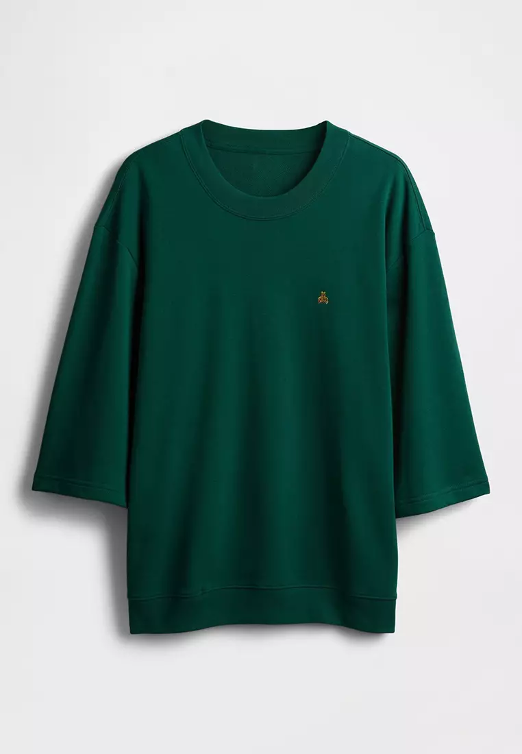Oversized Terry Crewneck T-Shirt