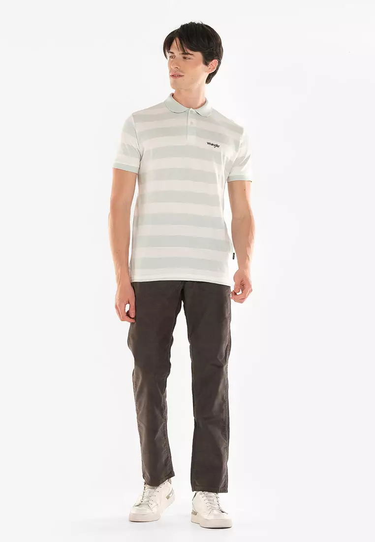 Wrangler Men's Stripe Polo Shirt