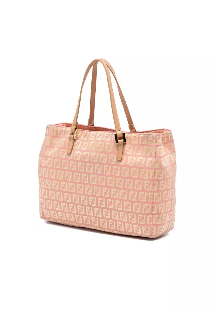 Pre-Loved Fendi Zucchino Canvas Tote