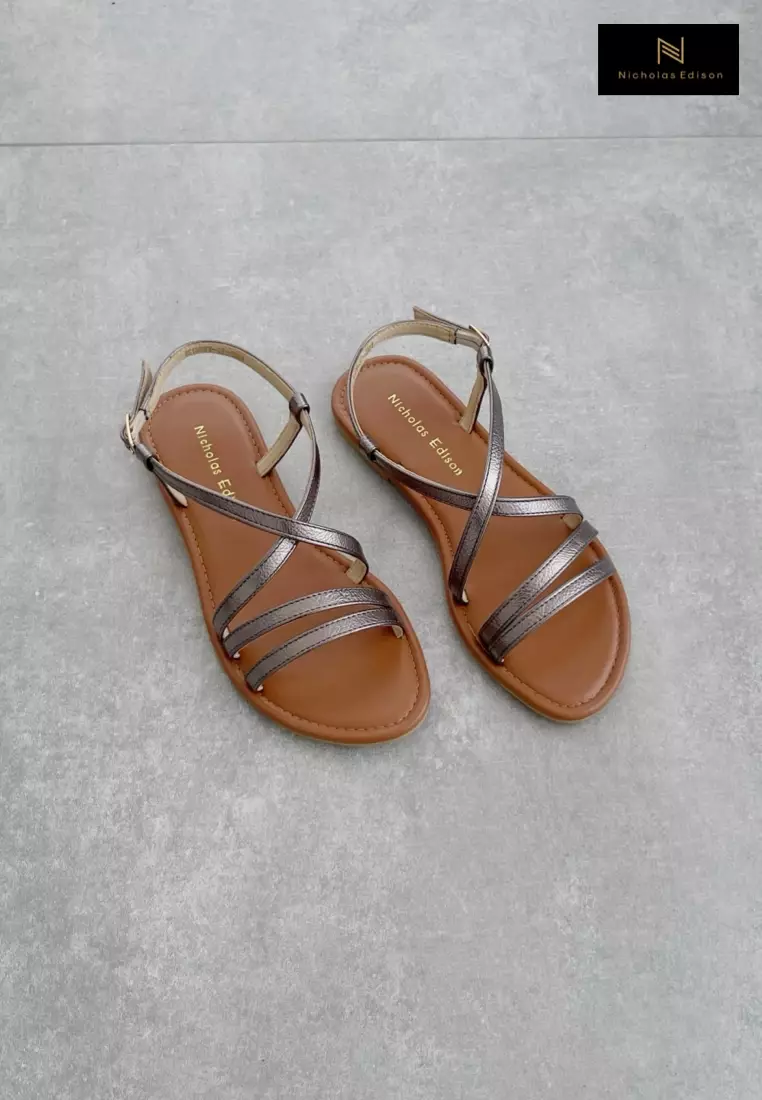 Nicholas Edison Sandal Hana Pewter