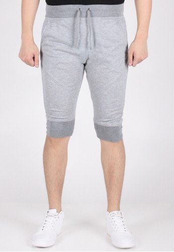 Terry Comfort Short Jogger Pants - Grey