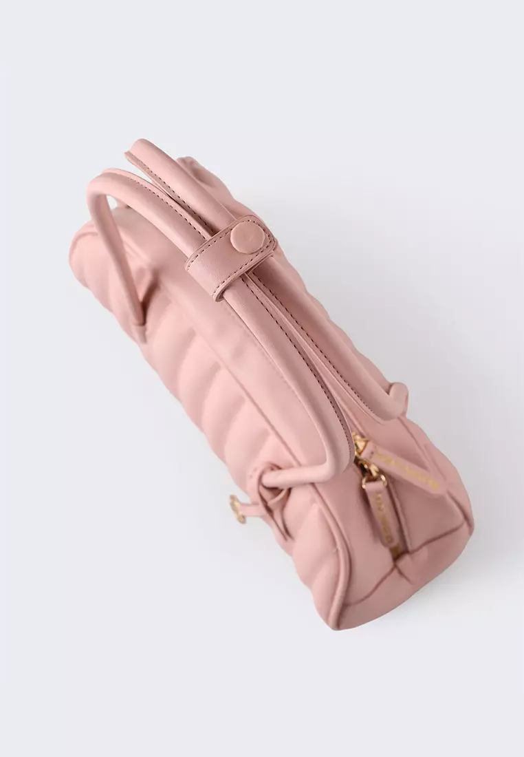 Ria Miranda Dusty Pink Sella Quilted Bag