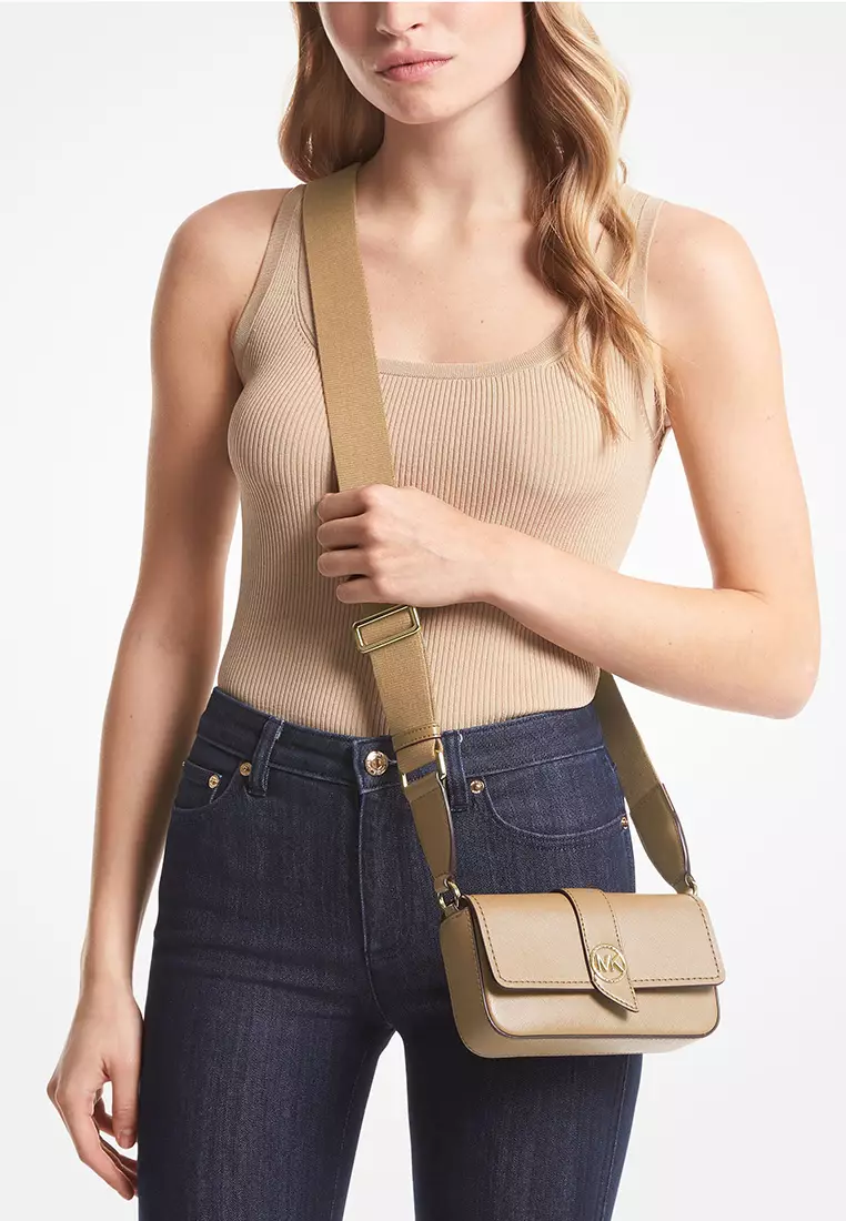 Greenwich Extra-Small Saffiano Leather Sling Crossbody Bag