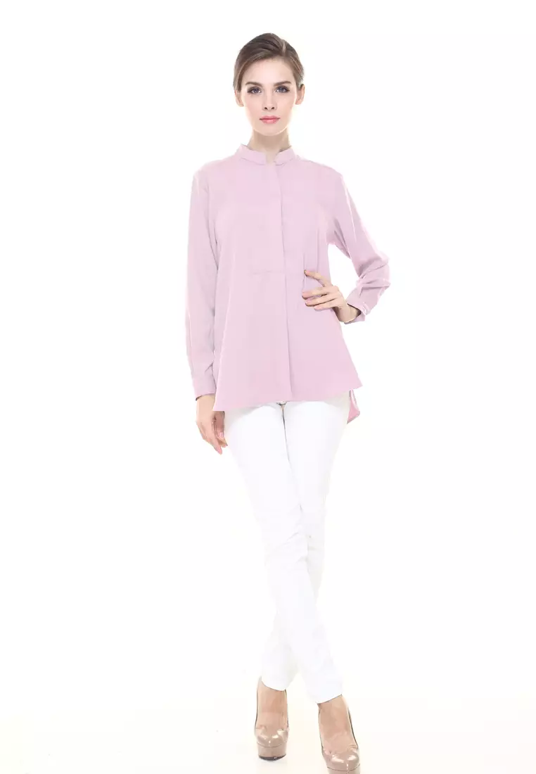 Eva Suit Top in Soft Pink