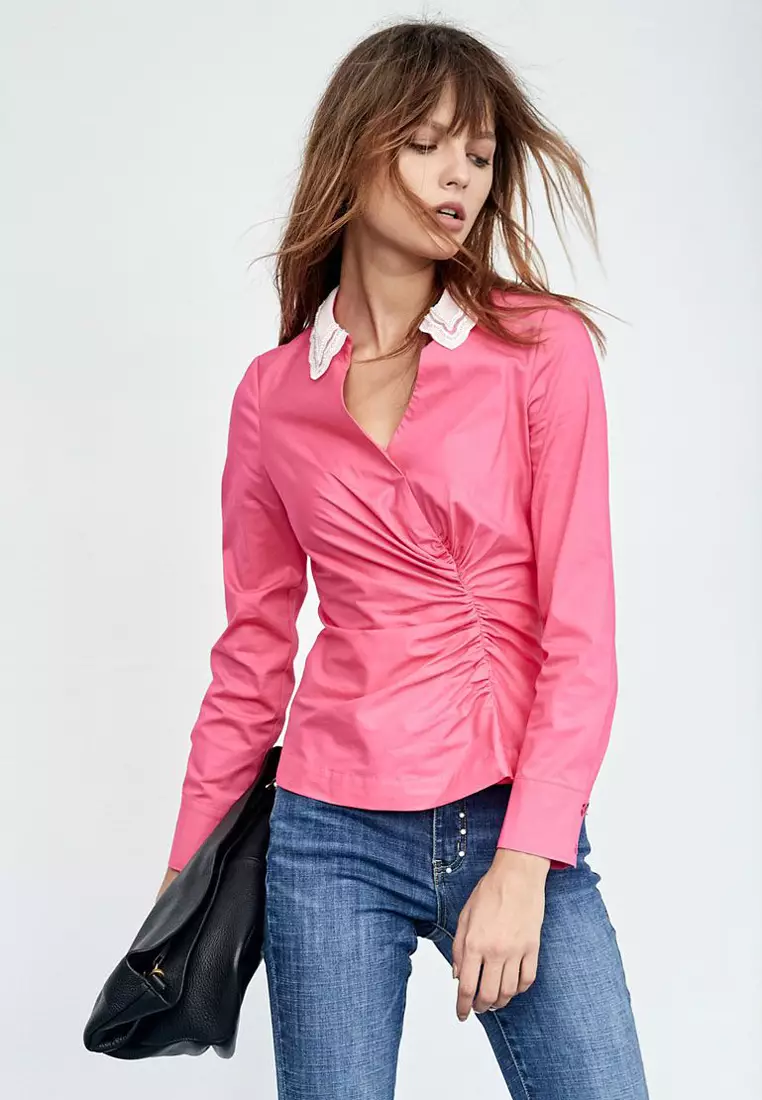 Asymmetric Fitted Blouse