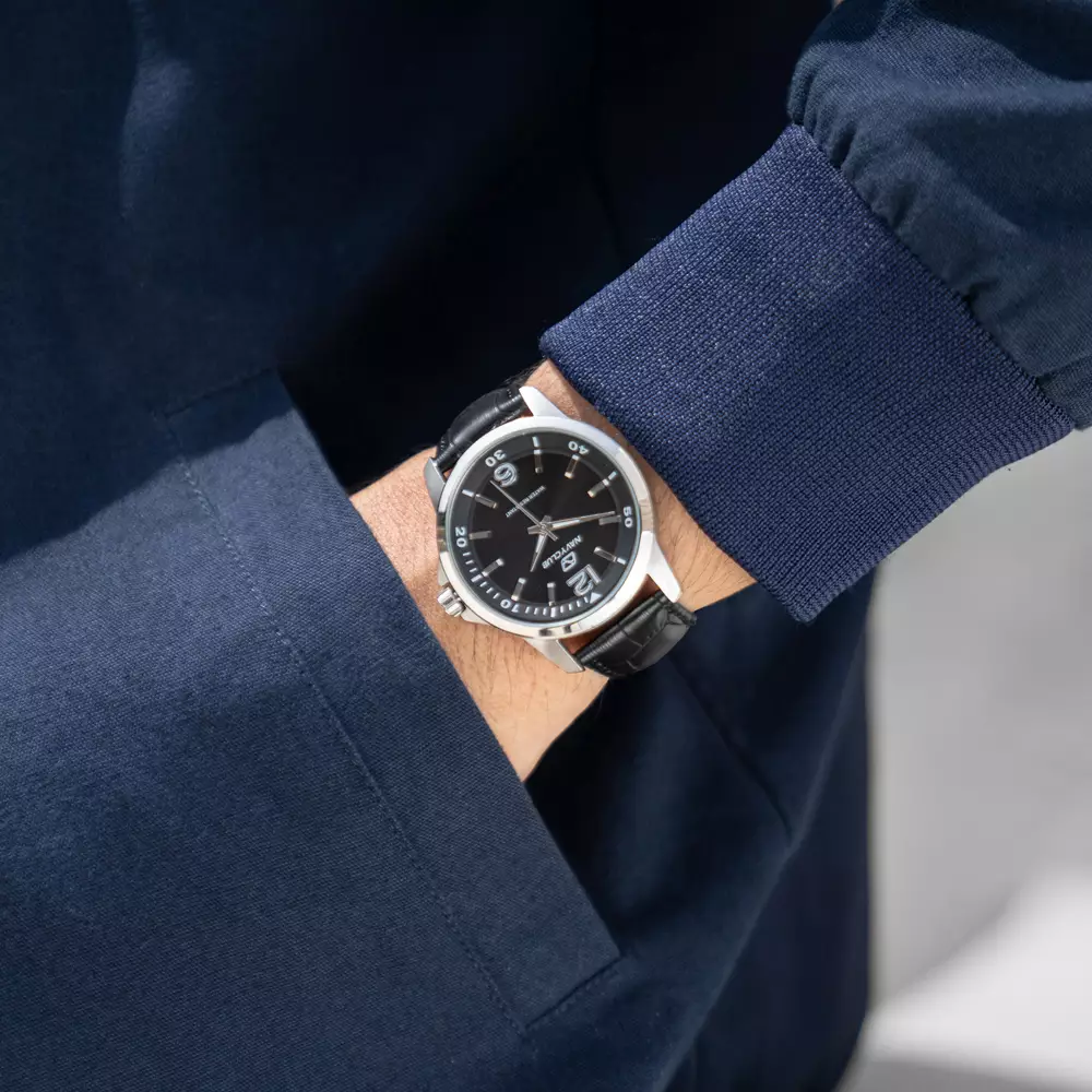 Navy Club Jam Tangan Pria Coast - Leather Strap