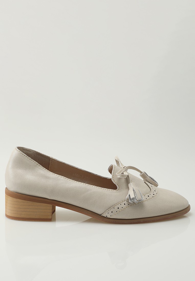 Bow Leather Brogue Loafers TH558-2