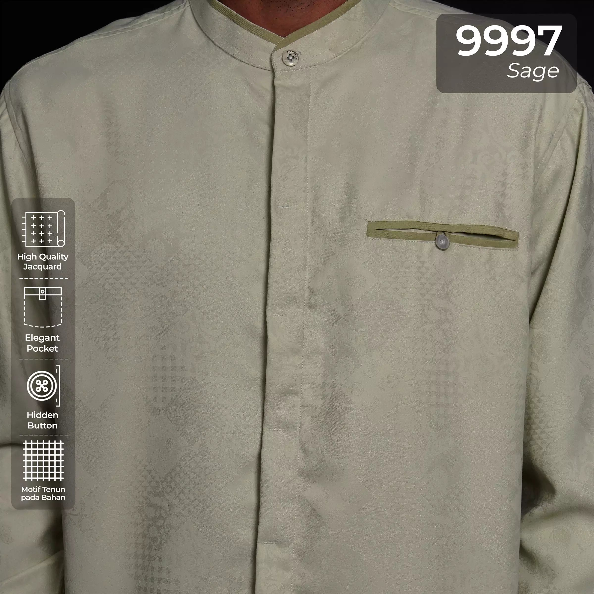 Jual Casella Casella Baju Koko Pria Lengan Panjang Zayd Edition 9997 ...