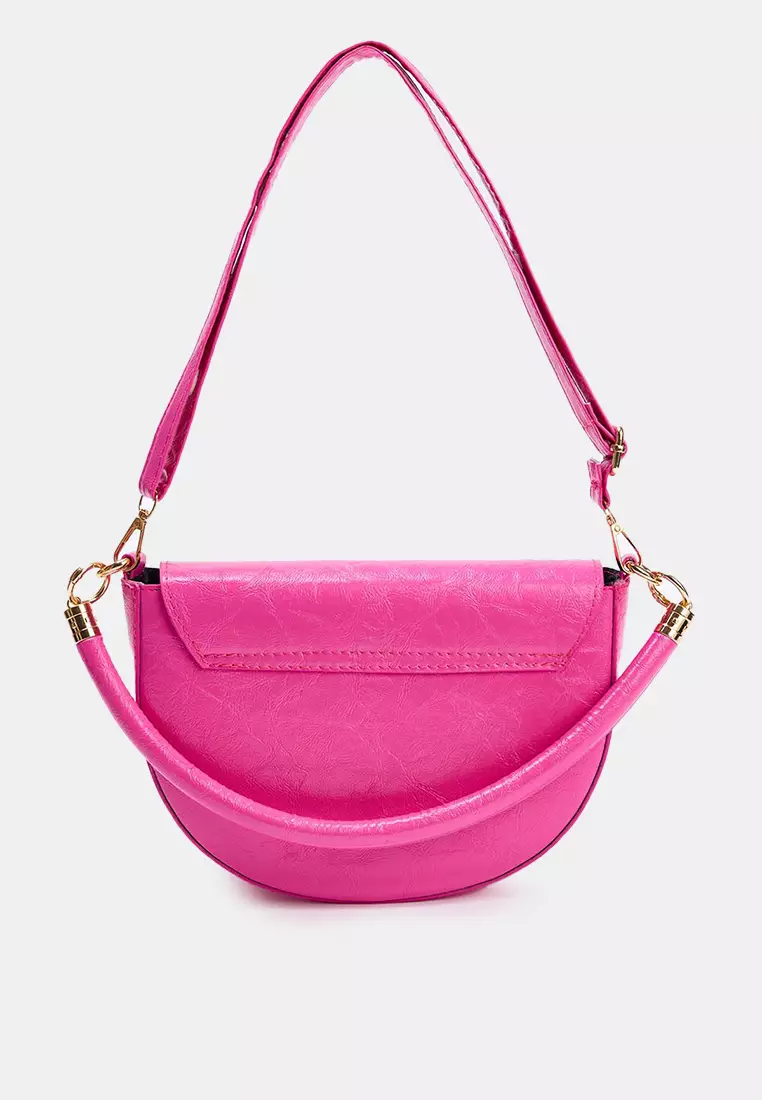 Metal Lock Detailed Mini Shoulder Bag