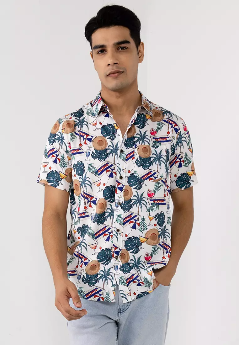 Hawaiian Print Casual Shirt