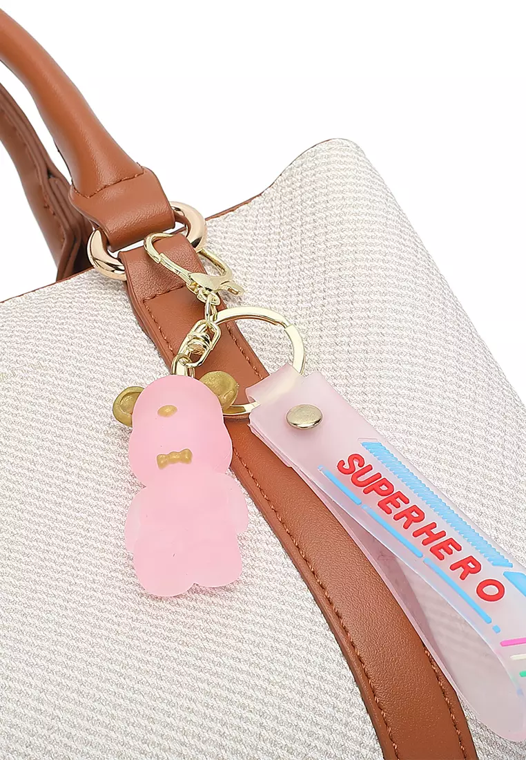 Women's Top Handle Bag / Sling Bag / Crossbody Bag / Shoulder Bag - Off White