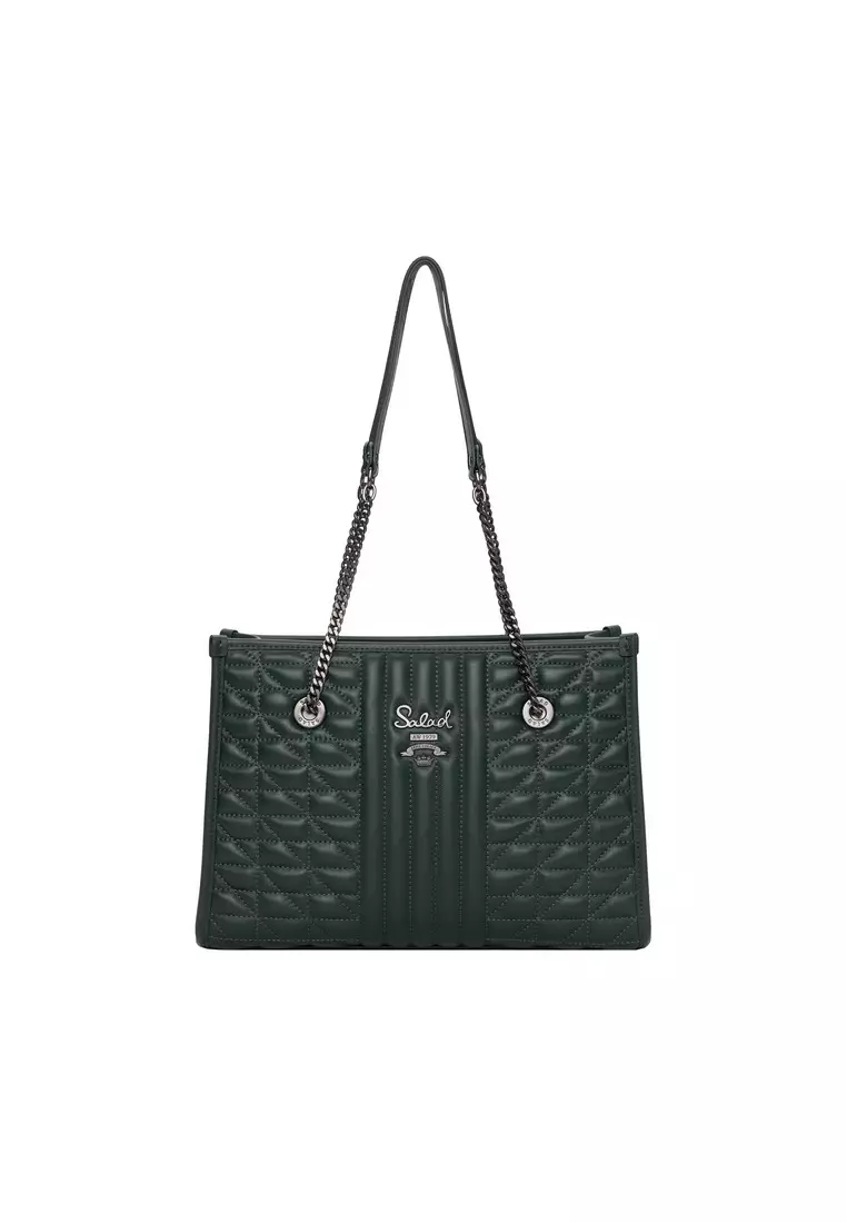 Buy Salad Salad Plaque Leather Tote Bag 2024 Online ZALORA Singapore