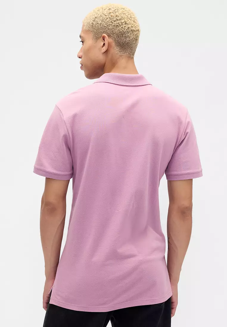 Logo Pique Polo Shirt