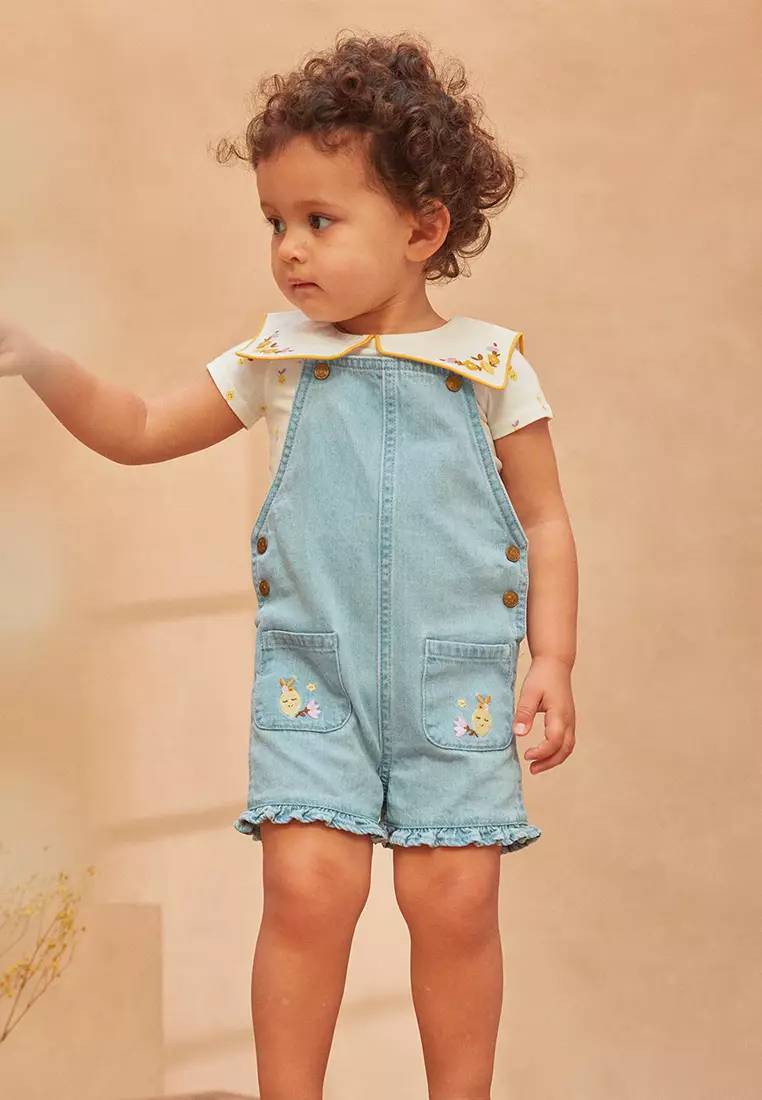 Short Denim Dungarees