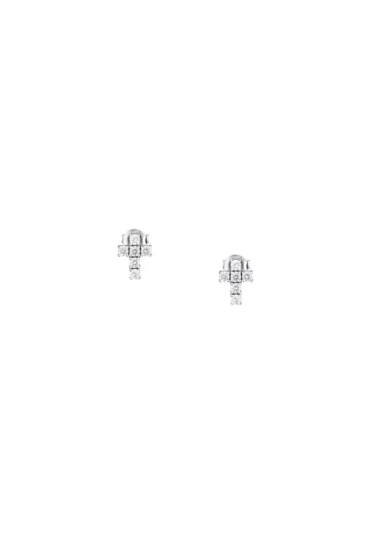 MORELLATO TESORI WHITE Cross EARRINGS SAIW217