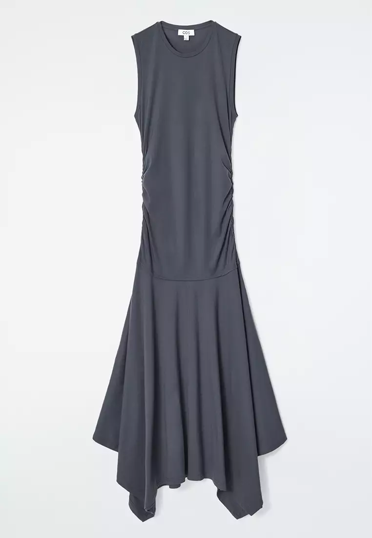 Ruched Jersey Maxi Dress