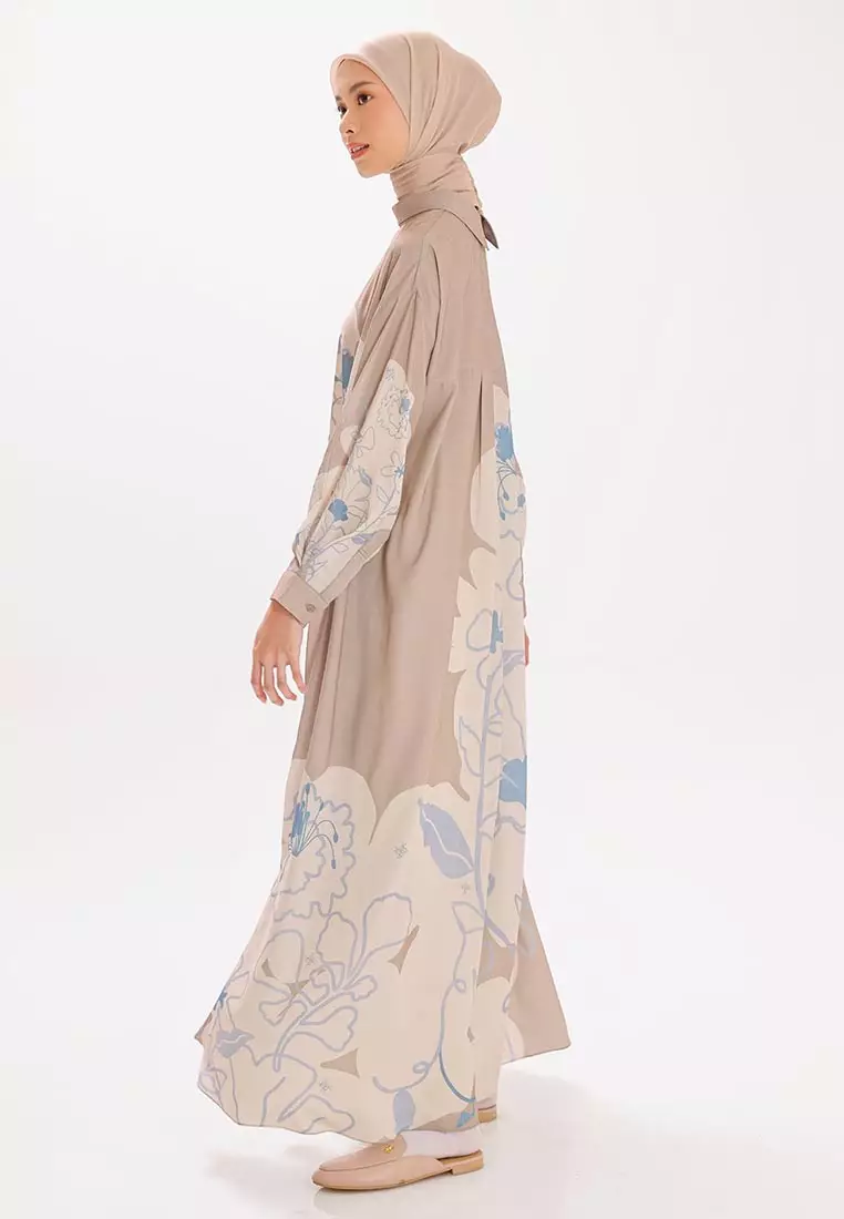 Ria Miranda Taupe Naia Dress