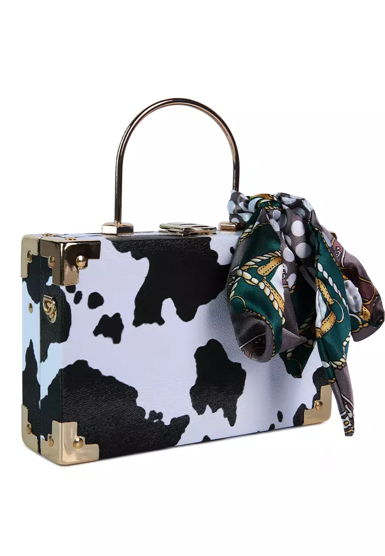 Dolce and gabbana cow hotsell print purse