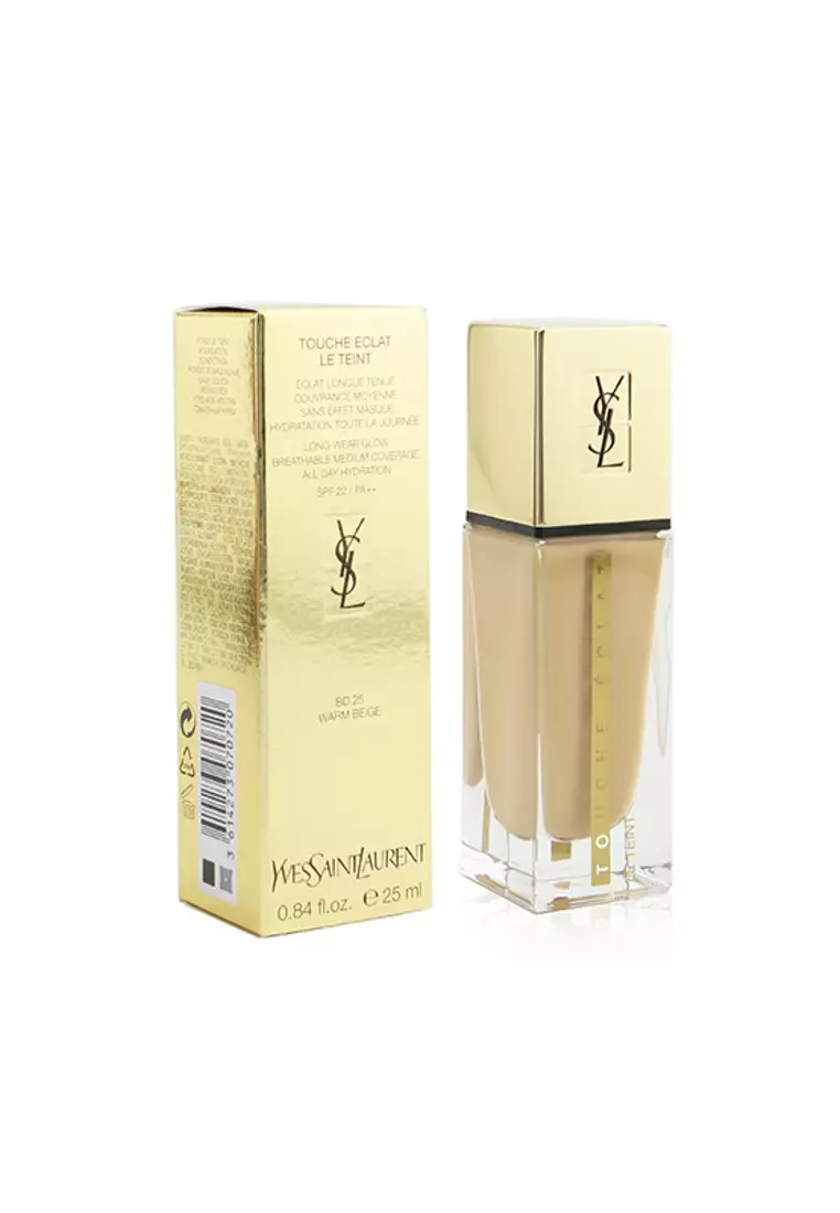 Discount on Yves Saint Laurent  shoes - SKU: Yves Saint Laurent - Touche Eclat Le Teint Long Wear Glow Foundation Spf22 - # Bd25 Warm Beige 25ml/