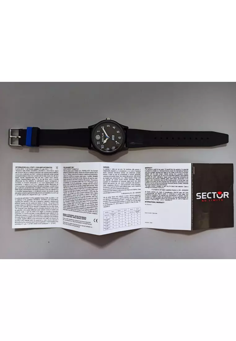 【2 Years Warranty】Sector Inter Collection Ex-Q Black Men's Watch R3251203007