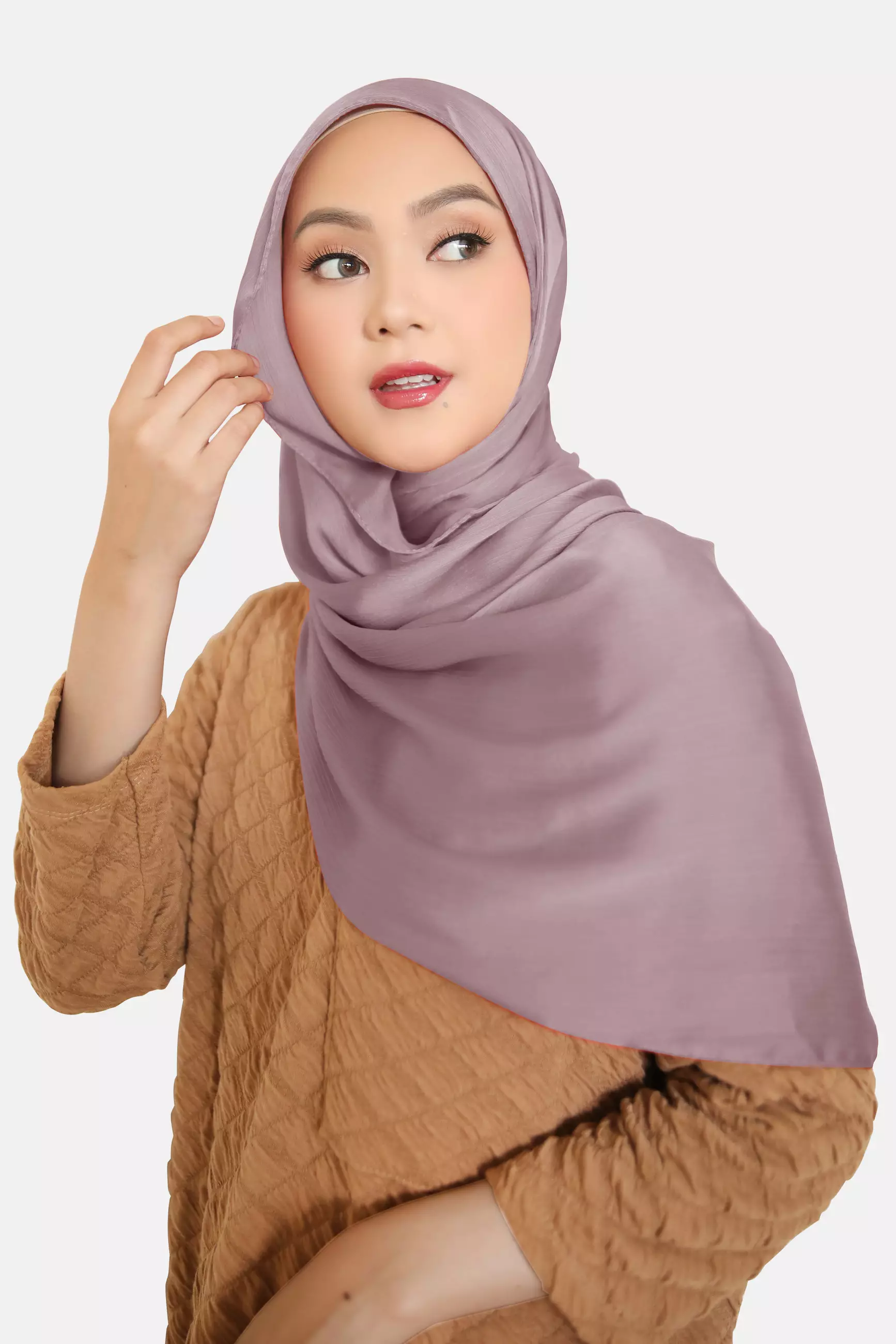 Cravima Silky Shawl | Hijab Pashmina - Frost Lilac