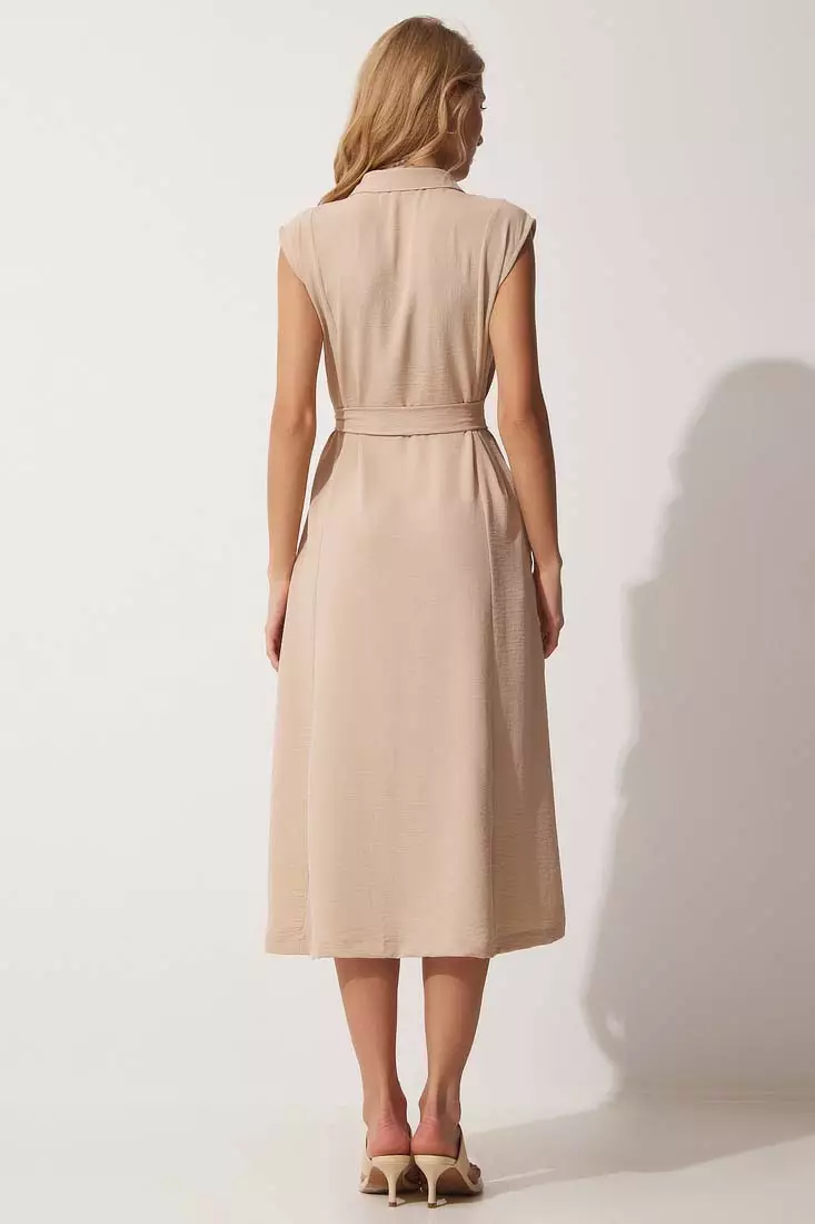 Tie Summer Shirt Dress